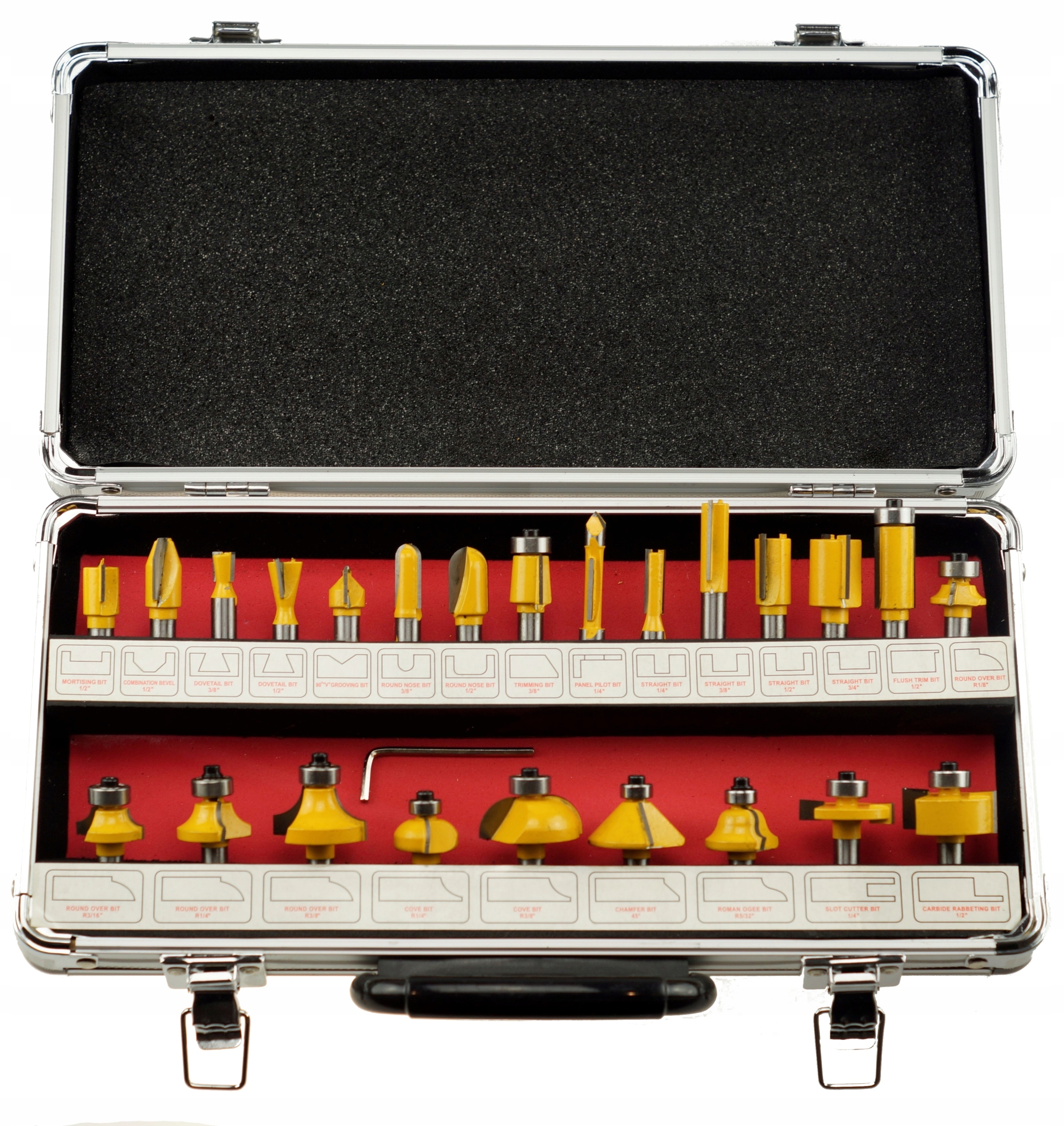 Tvarové Truhlářské Frézy Na Dřevo 24 Ks, Řezací