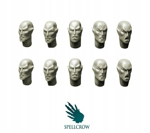 Głowy Elfów 10 szt. Space Elves Heads