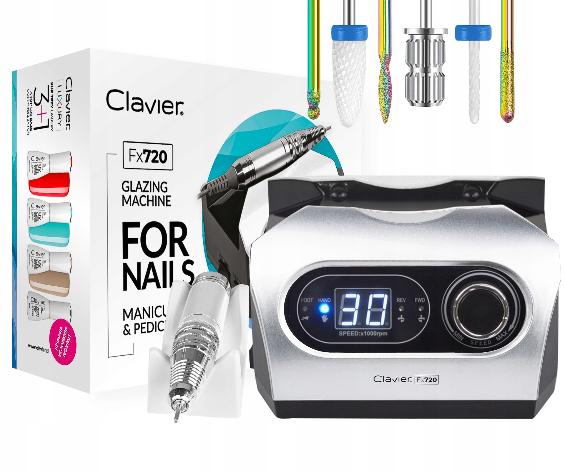 FFrezarka do paznokci 65W manicure i pedicure –Złota