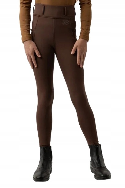 Legginsy jeździeckie młodzieżowe Br Evolv Leona 26AW pełny lej szare 164