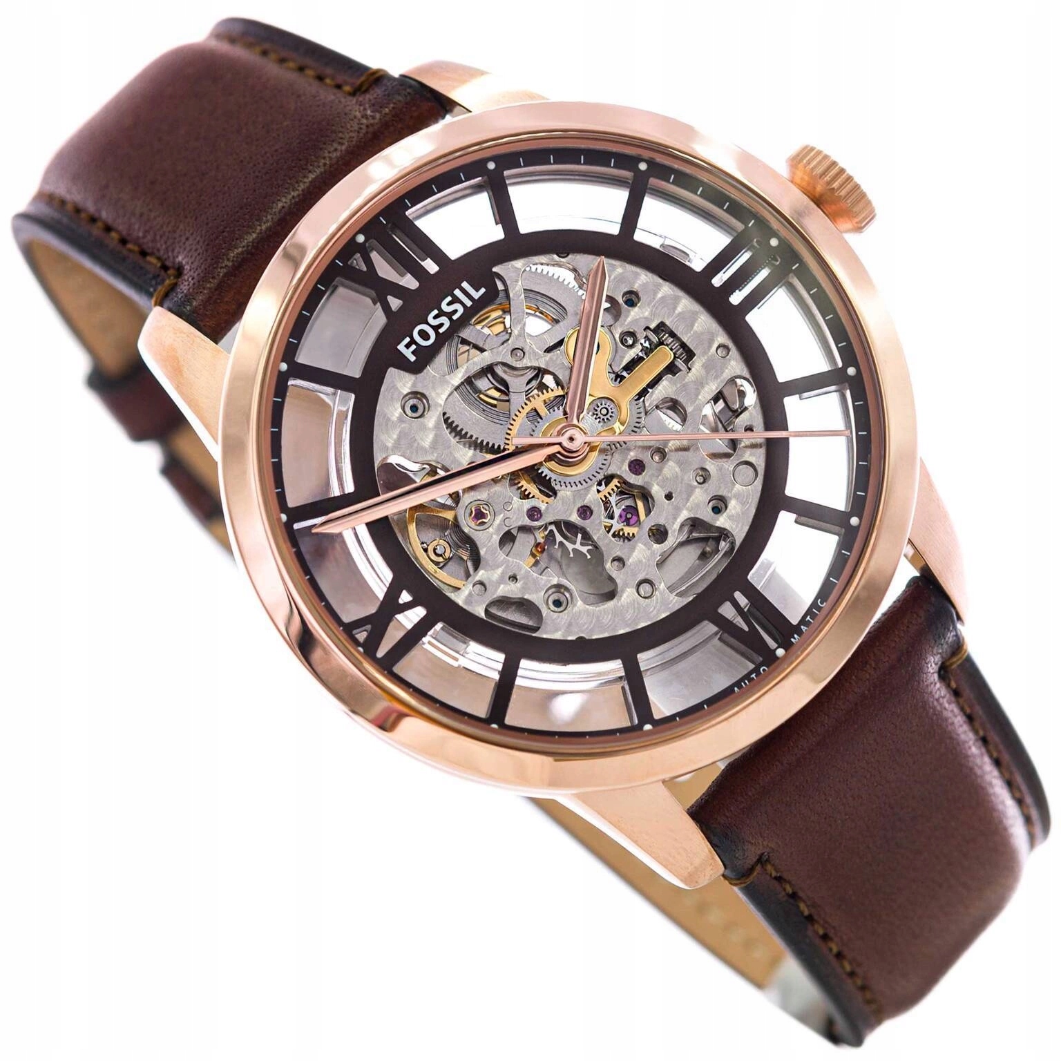 Pánské Hodinky Fossil ME3259 Townsman Automatický Kožený Řemínek