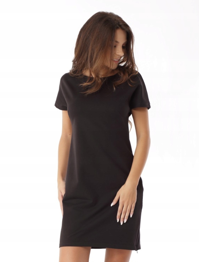 Šaty tepláková se zipem, oversize, S