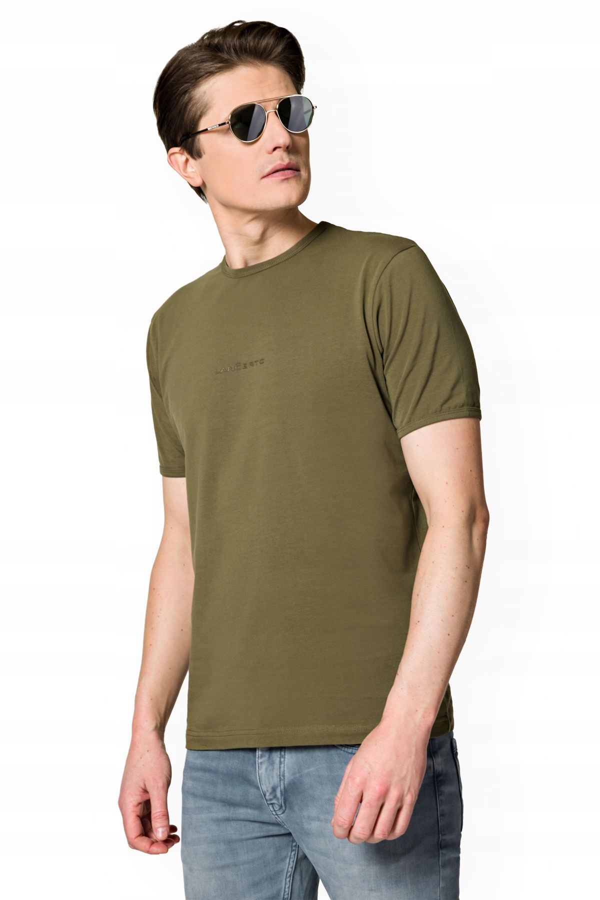 

Koszulka T-shirt Khaki z Logo Steph Lancerto L