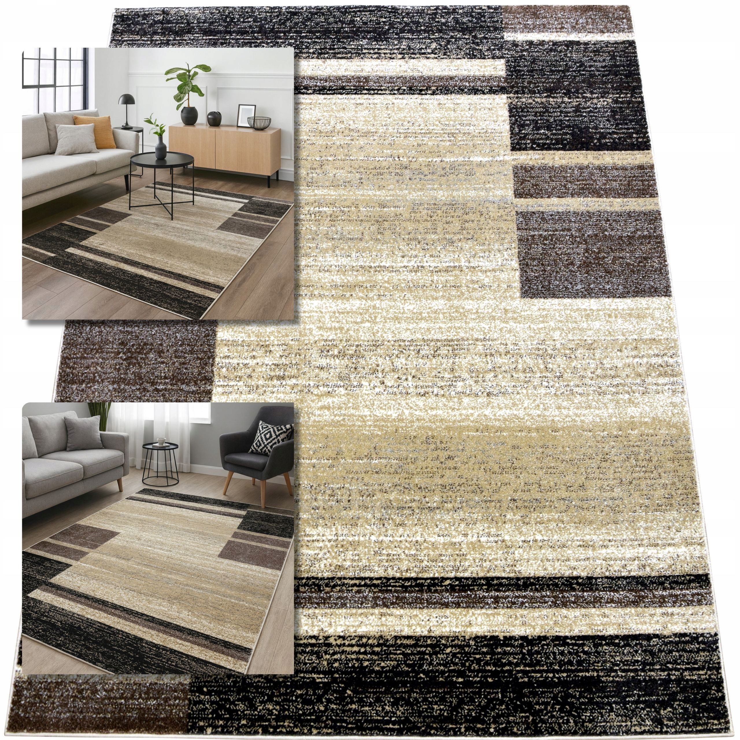 Koberec 80x150 Adventure Béžový Koberec Do Obývacího Pokoje Loft Moderní Koberec