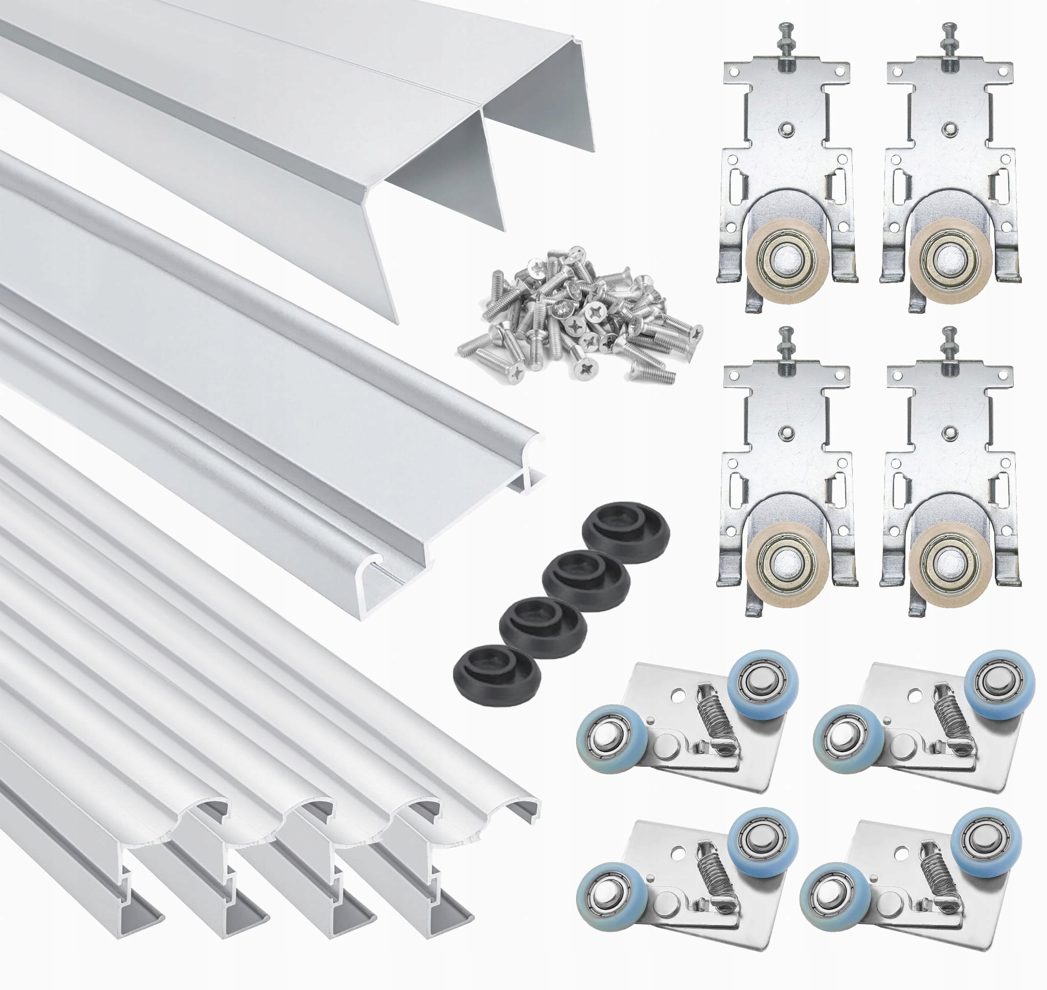 

Drzwi przesuwne zestaw okuć szerokość 2m 2 drzwi