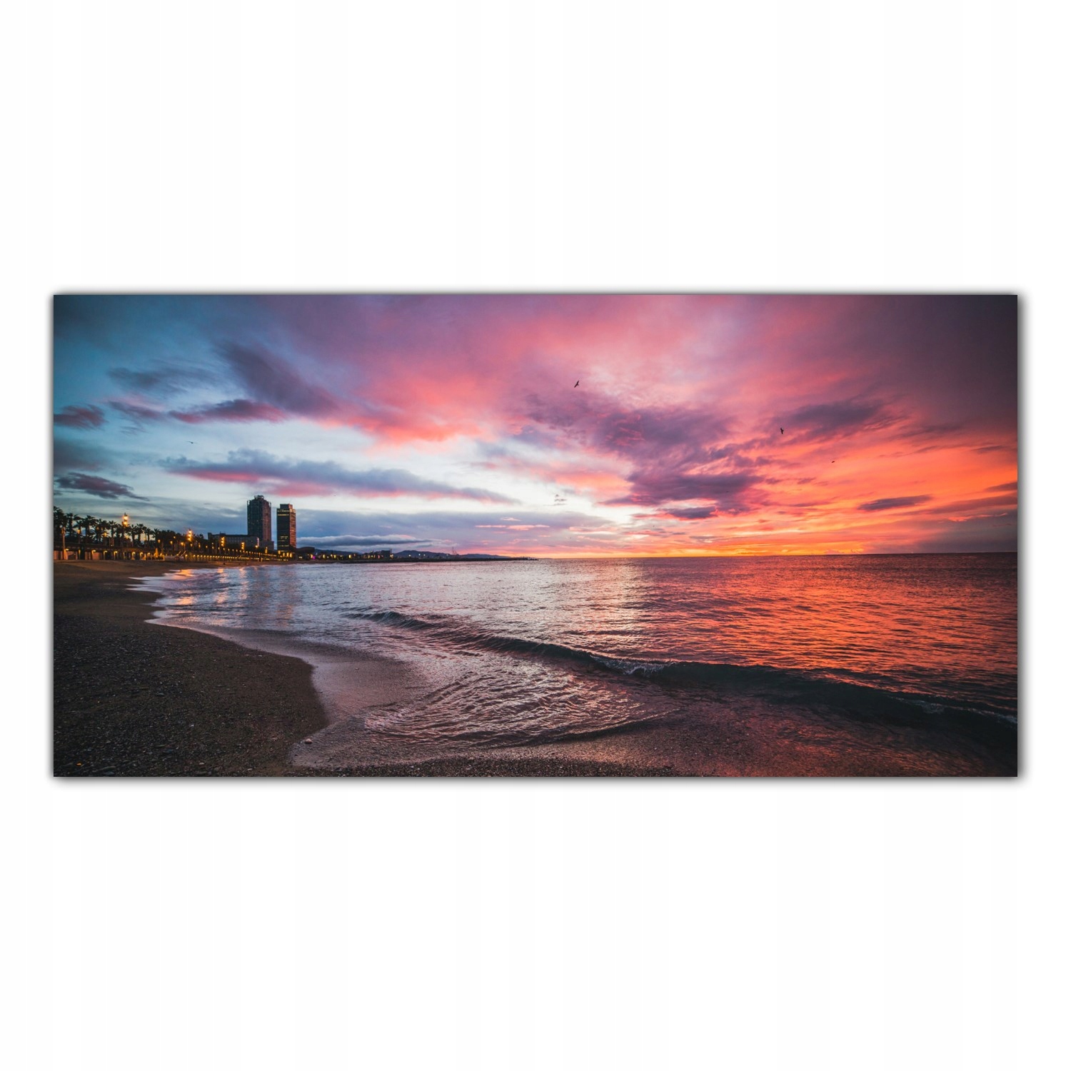 

Hartowany Obraz Szklany Ocean Zachód Słońca 120x60