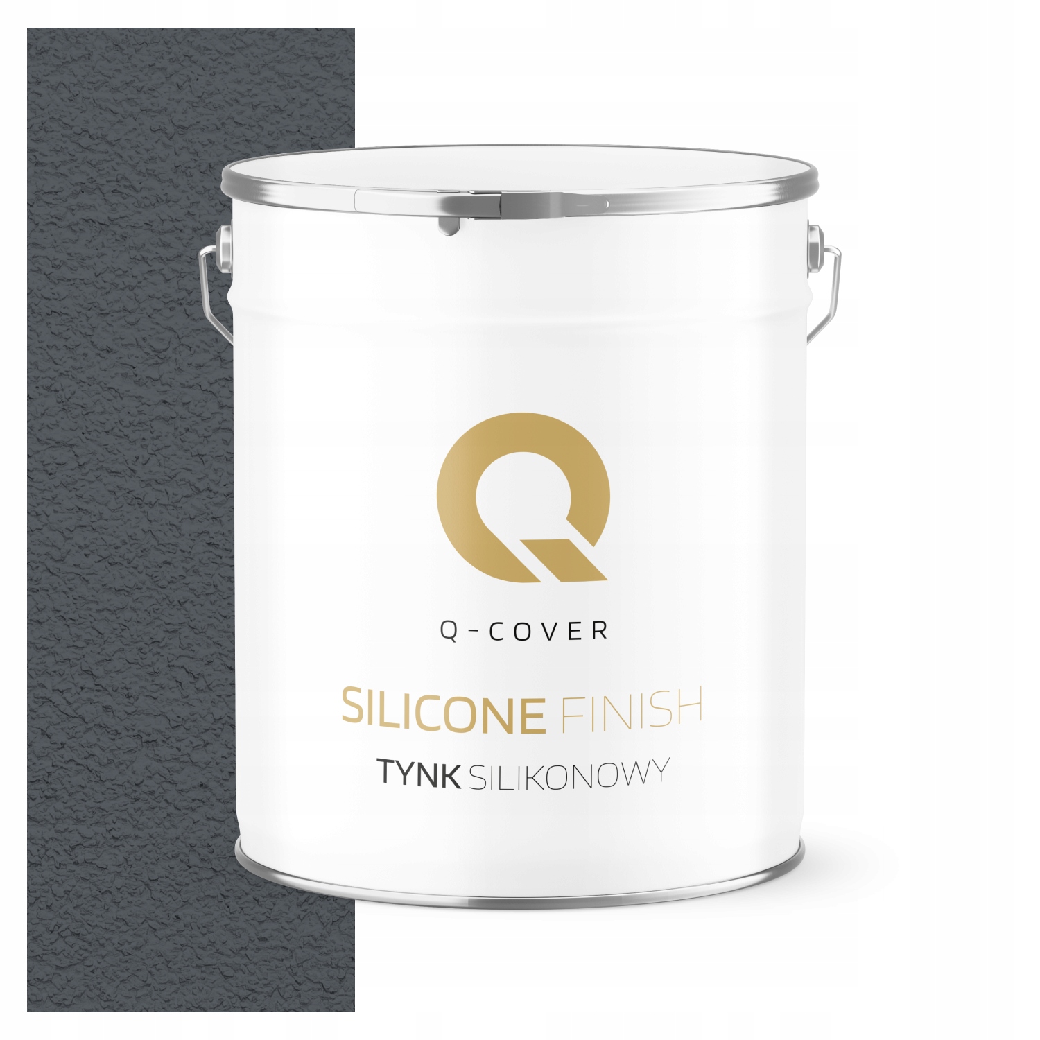 Tynk Silikonowy Elewacyjny Szary Grafitowy F256 7KG Granulacja 1.5mm