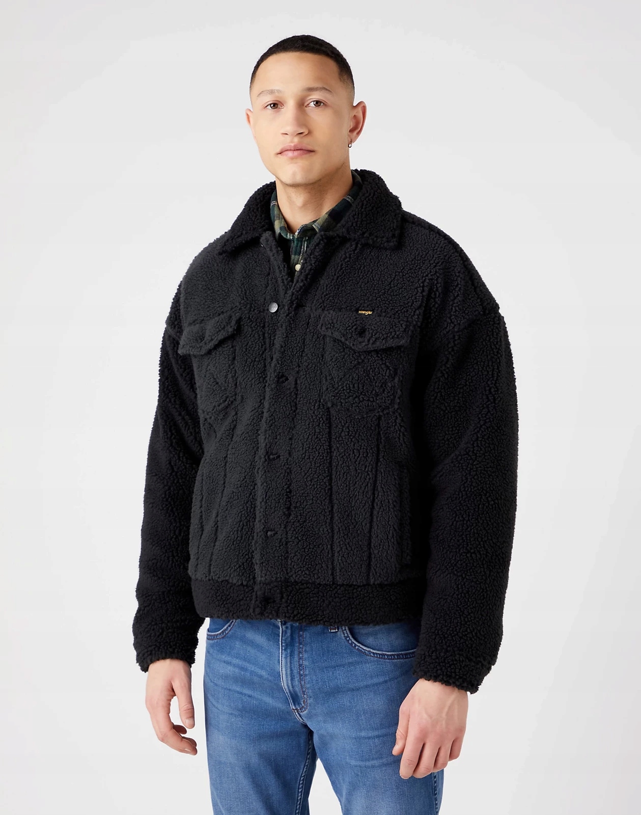 Wrangler Sherpa Jacket Faded Black W4B5YAXV6 XXL