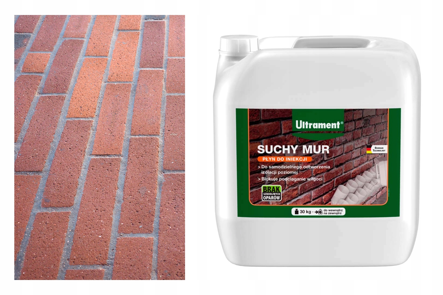 Ultrament Suchy Mur – Preparat do Iniekcji Krystalicznej Muru 30l