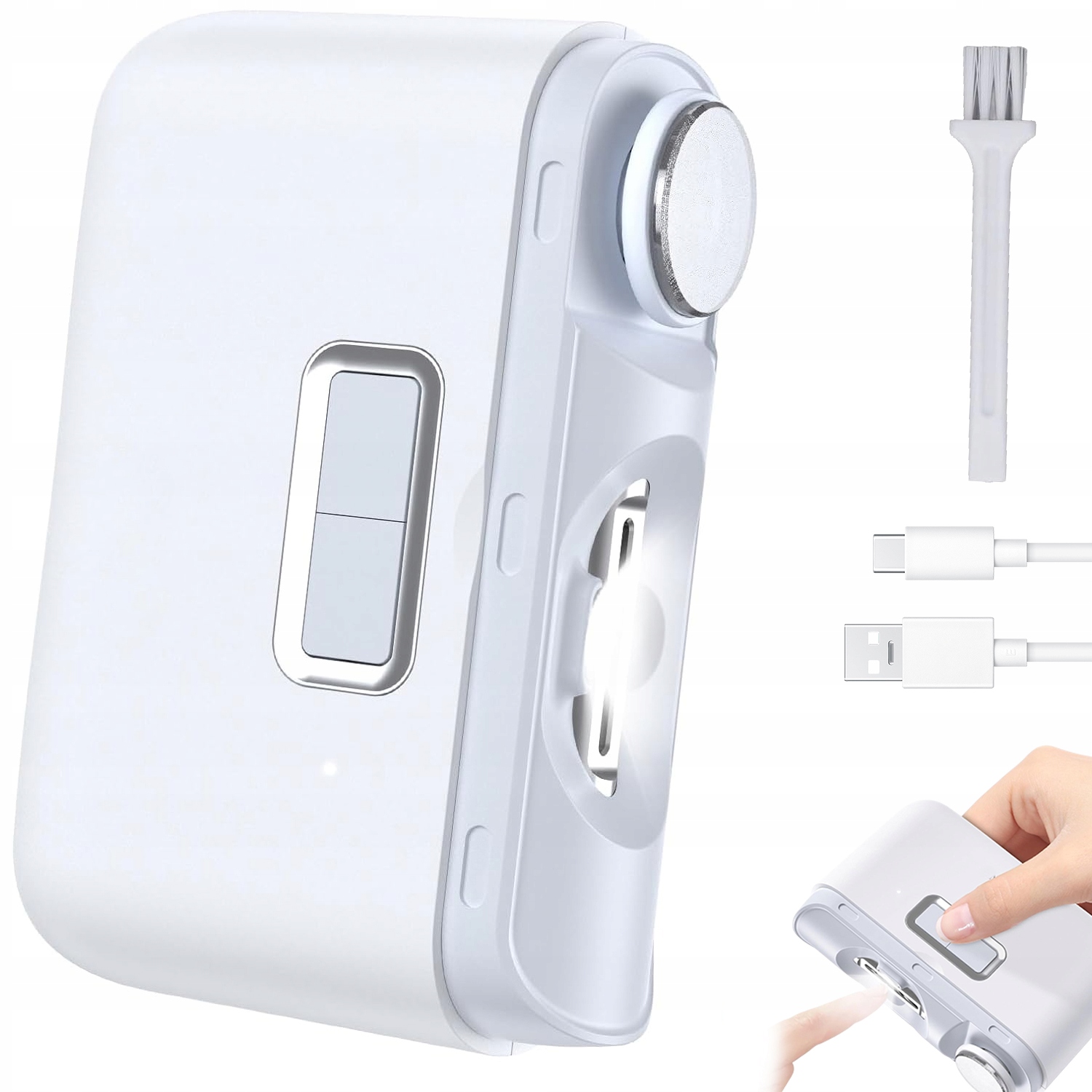 Elektrický Zastřihovač Nehtů 2V1 Usb Přenosný
