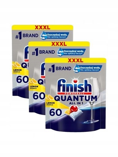 Levně Finish Quantum Lemon Kapsle do myčky nádobí 180ks