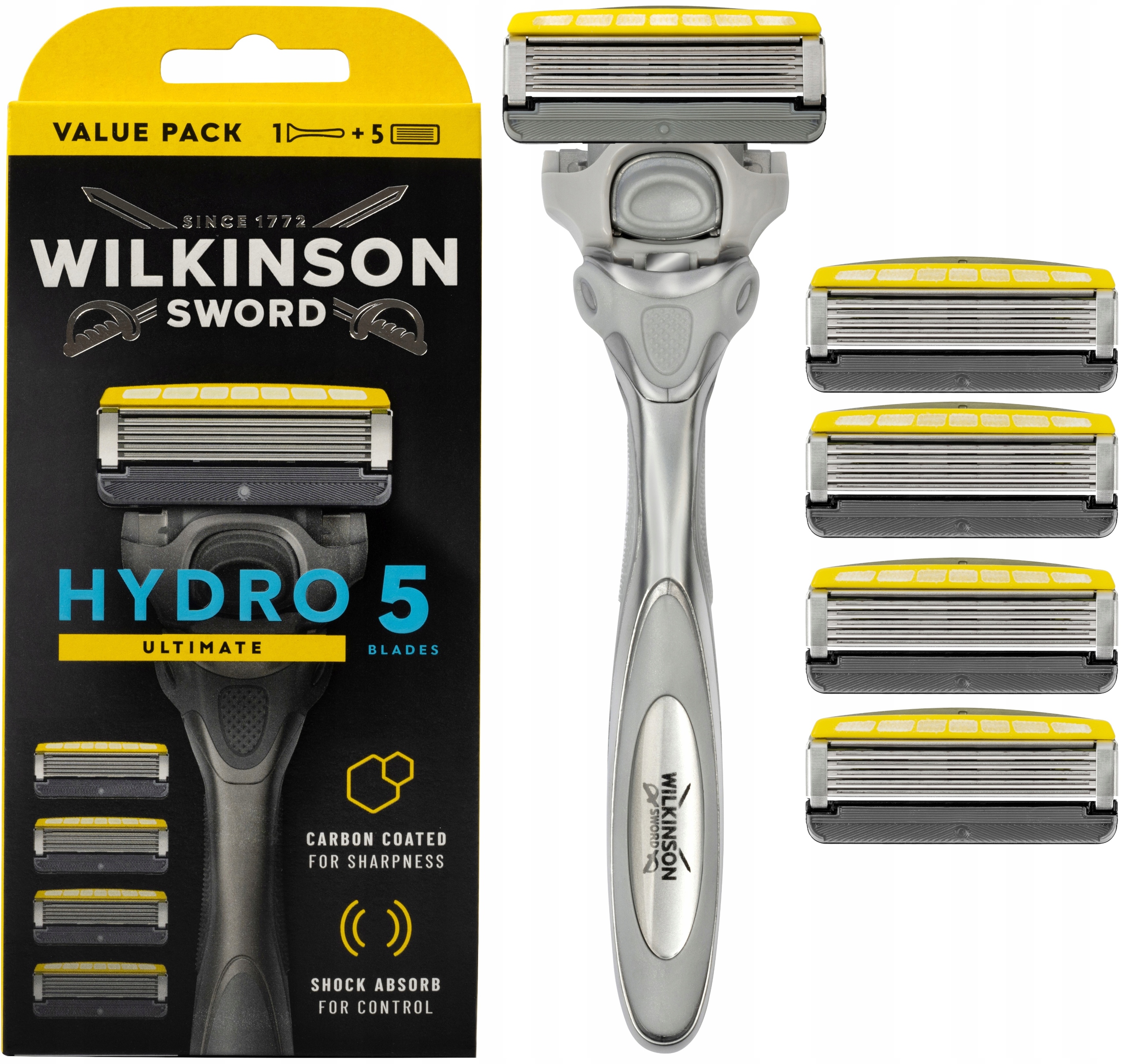 Zestaw do Golenia WILKINSON Hydro 5 Ultimate 5x Wkłady + Rączka