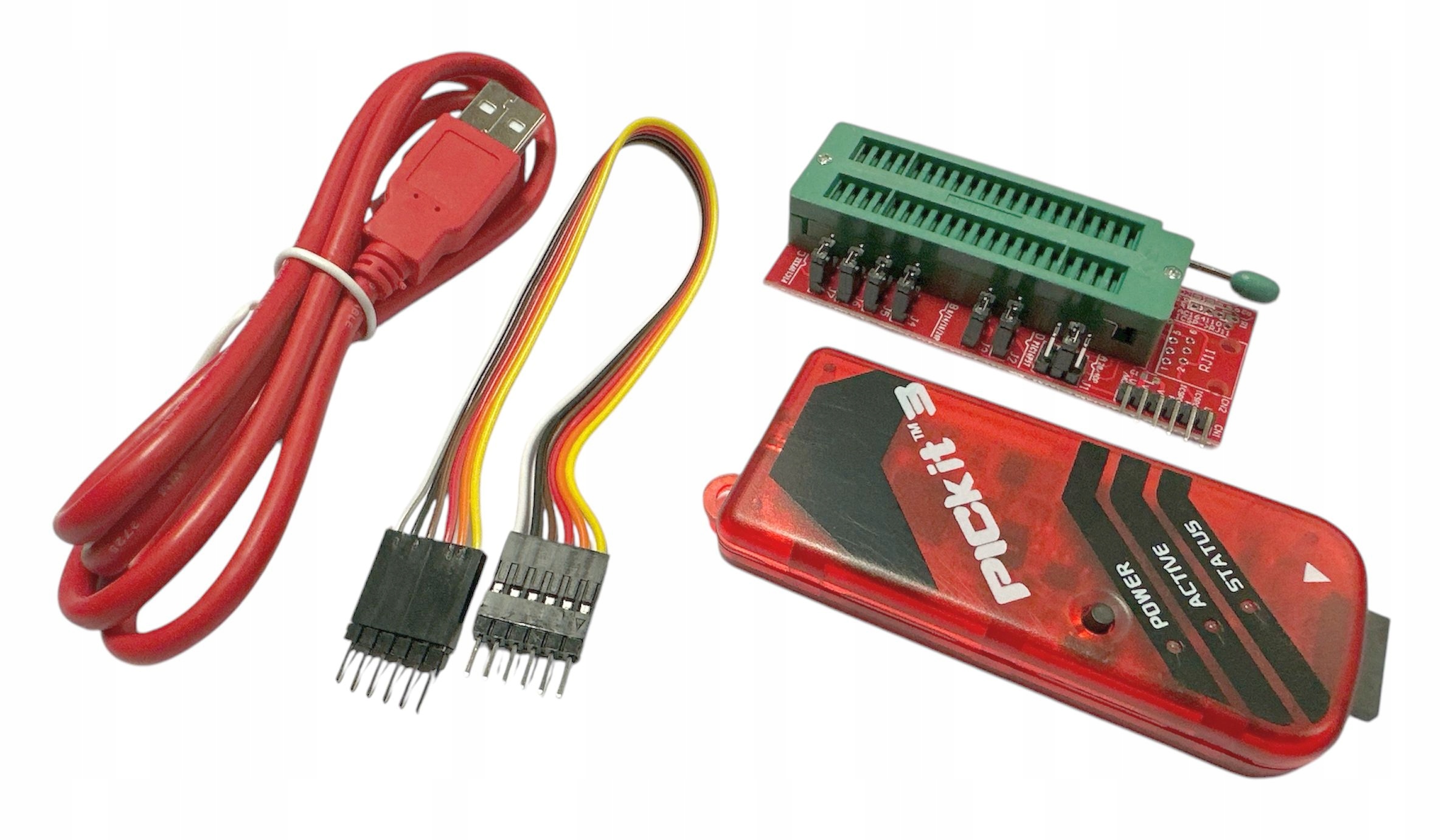 Sada programátoru debuggeru PICkit3 PICkit 3 s adaptérem ZIF40