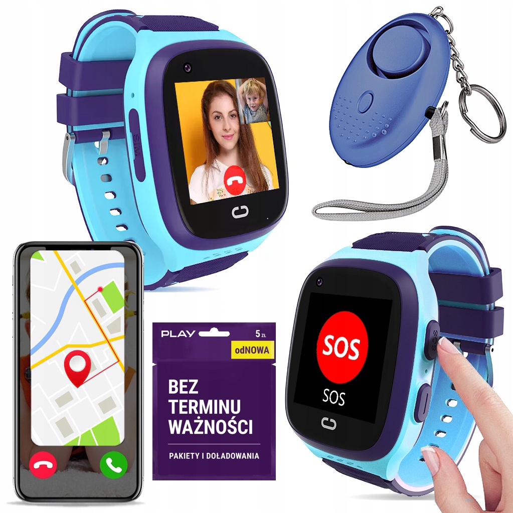 

Zegarek Smartwatch Dzieci Lokalizator Gps Wideo 4G