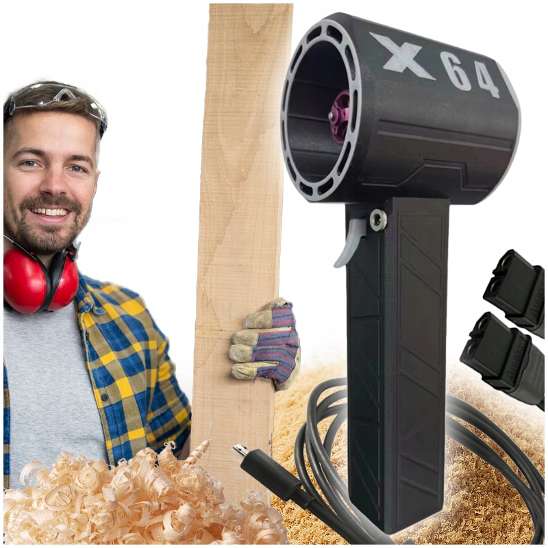 Elektrický Fúkač Najsilnejší Obrovský Výkon Stlačený Vzduch X64 Turbo