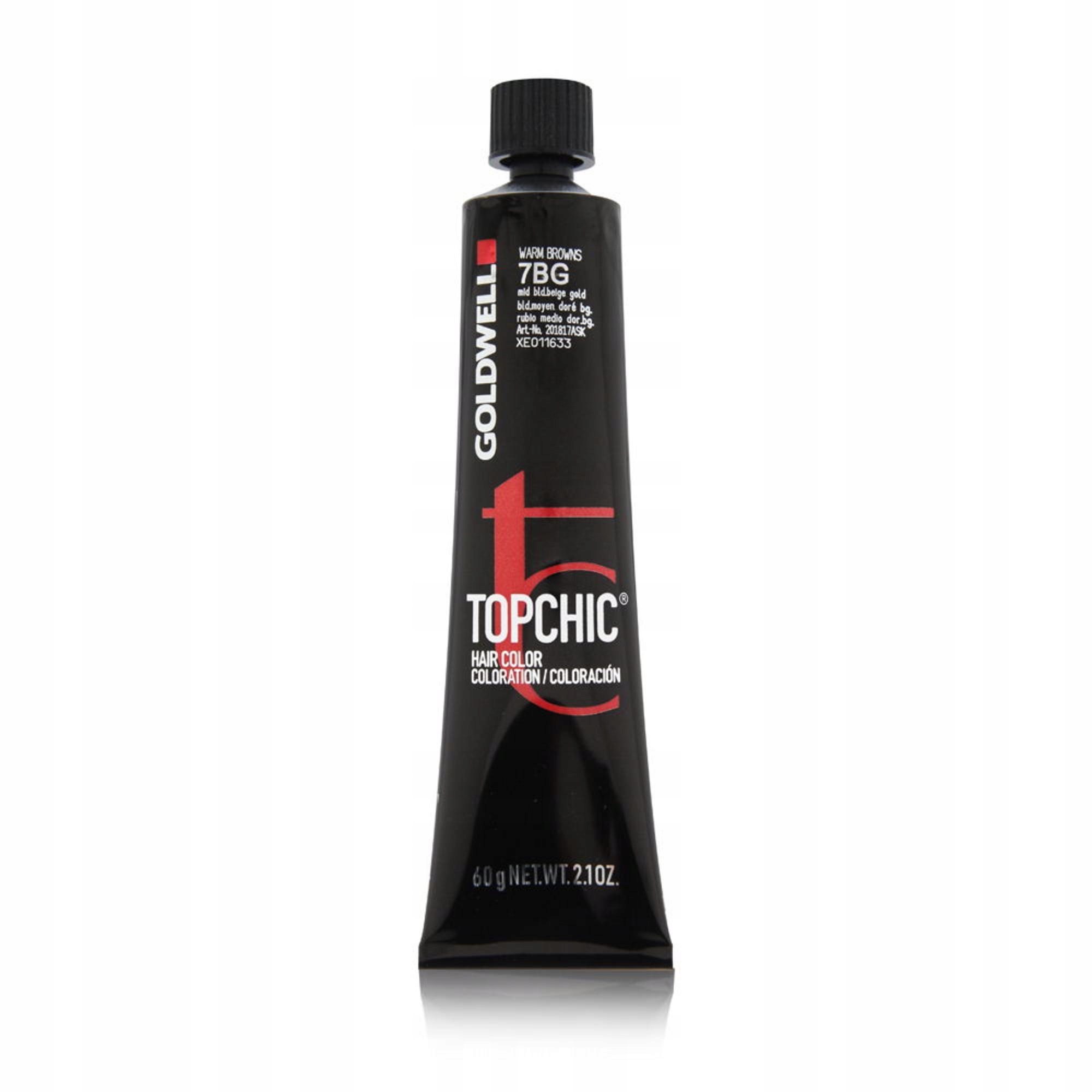 Goldwell, TopChic, Trvalá barva na vlasy, 7BG Střední blond béžovo-zlatá, 60 ml