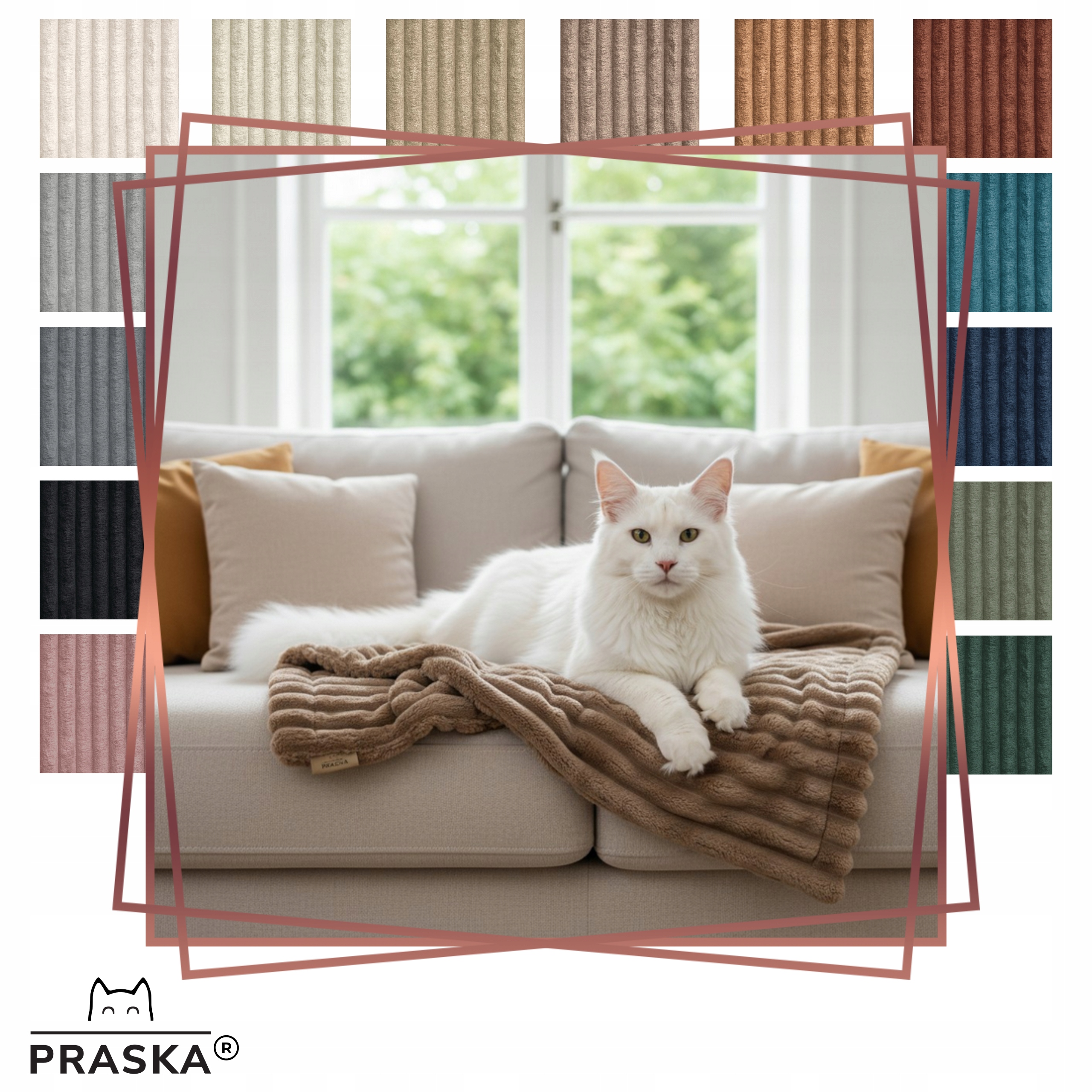 Levně Praska Pelíšek pro kočky a psa Premium kožíšek 70x100cm Výběr Barvy