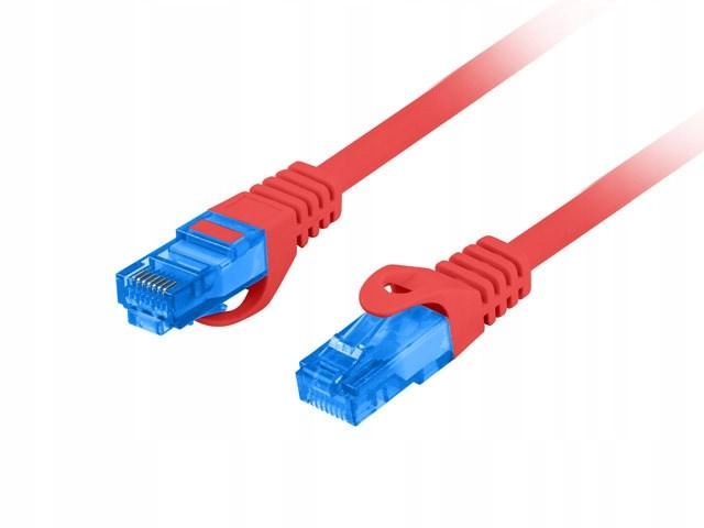 Lanberg Patchcord S/ftp KAT.6A 1M Czerwony Lszh Cca Fluke Passed