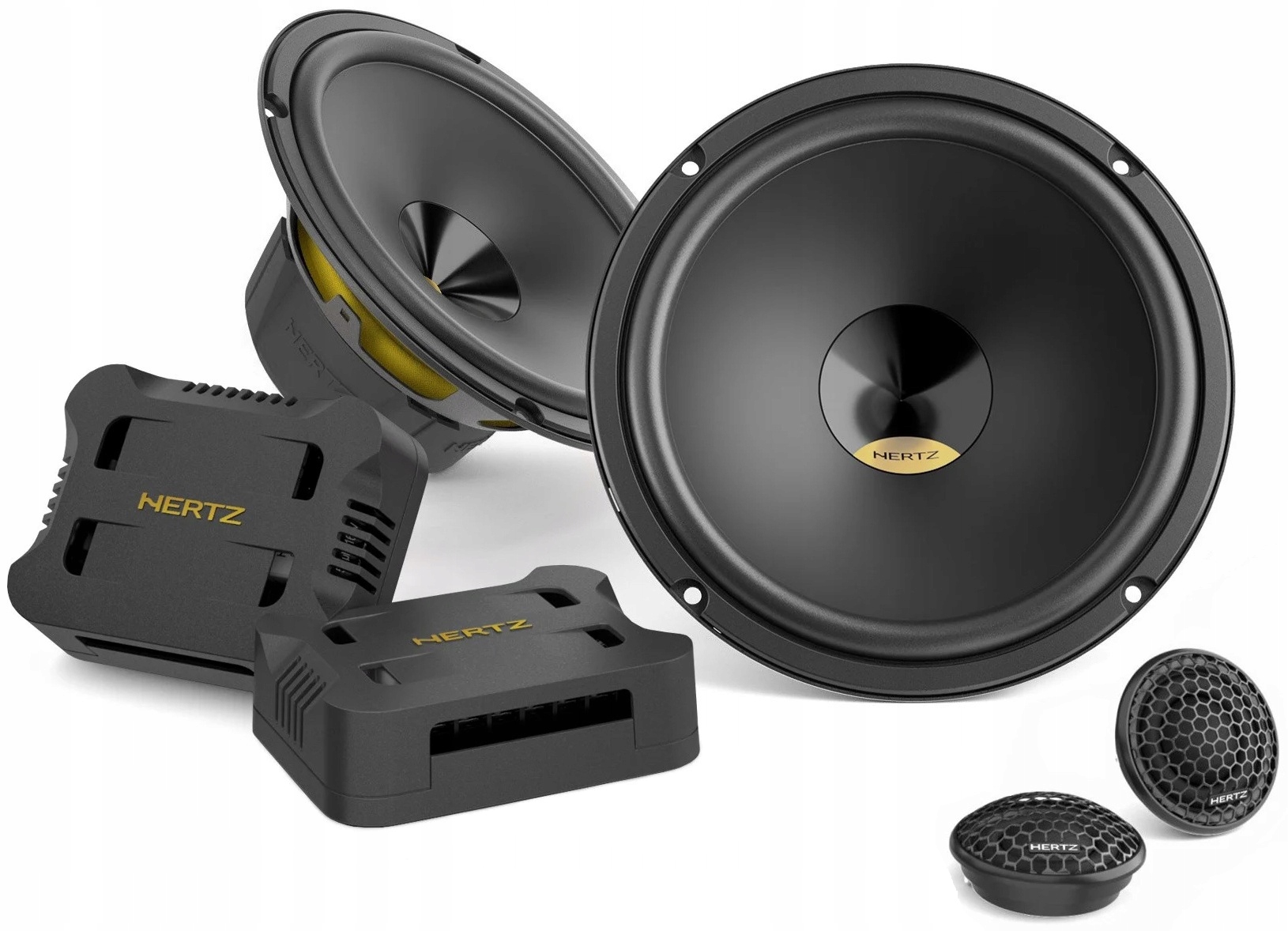 Hertz Dpk 165.3 Głośniki Samochodowe 16,5cm Moc 160W Zwrotnice Potężny Bas