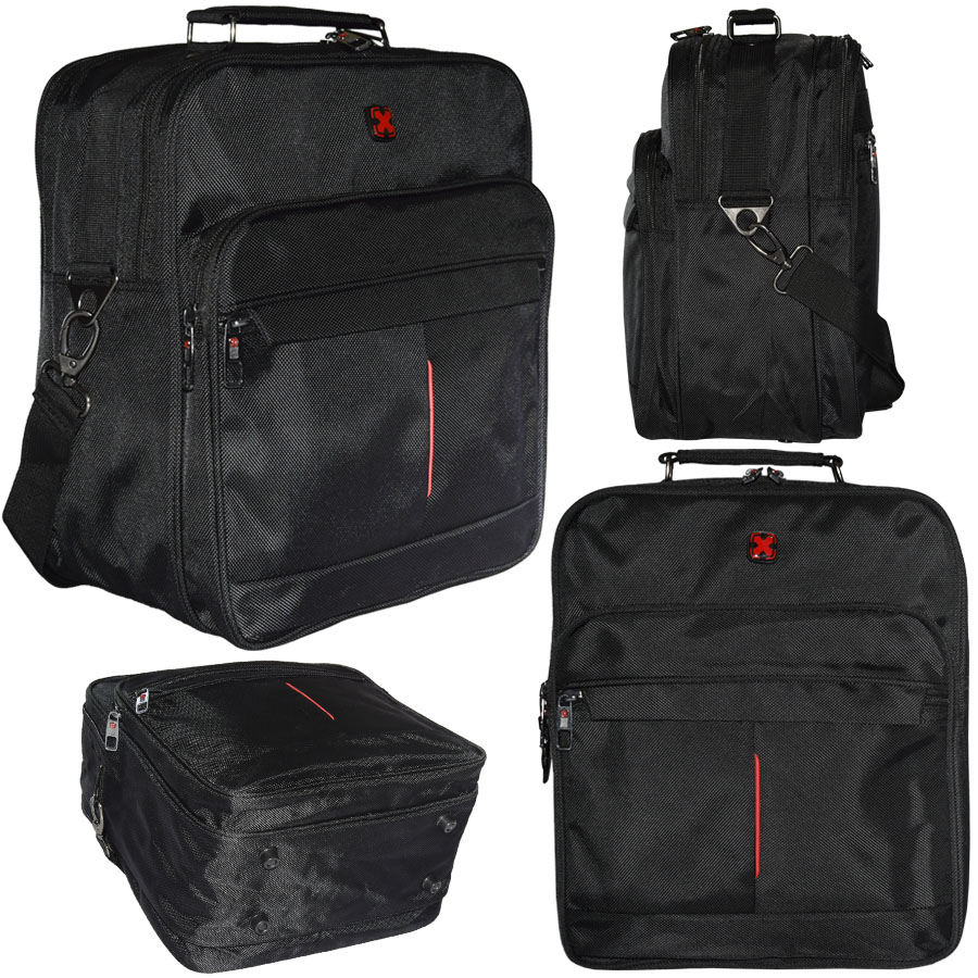 Klasická Pánská Sportovní Taška Přes Rameno, Černá, 19 Litrů