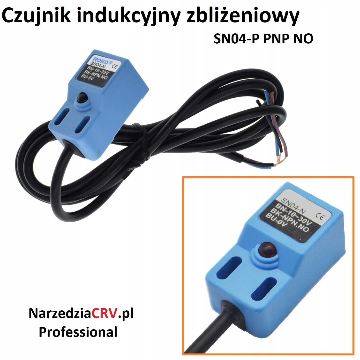 

Czujnik indukcyjny zbliżeniowy SN04-P Pnp No