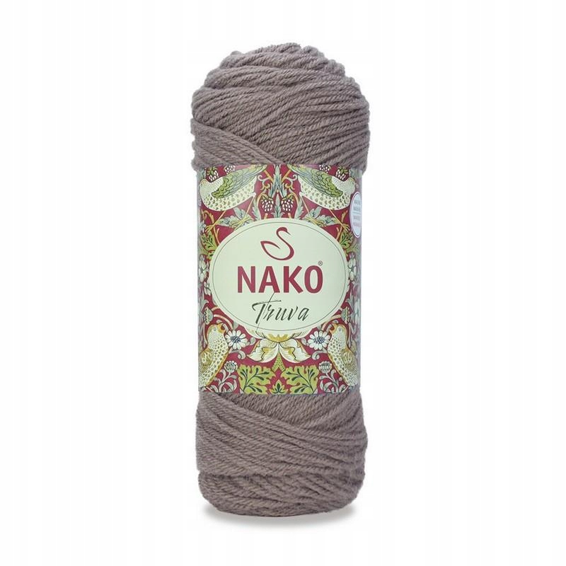 Włóczka Nako Truva 100g 212m 11662 brąz
