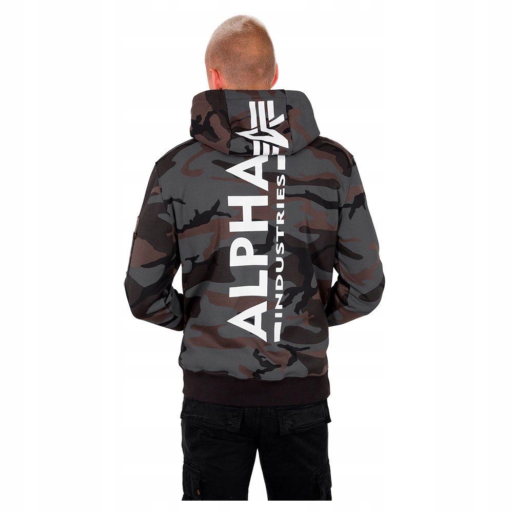 Alpha Industries Back Print Hoody Camo 178318C-125