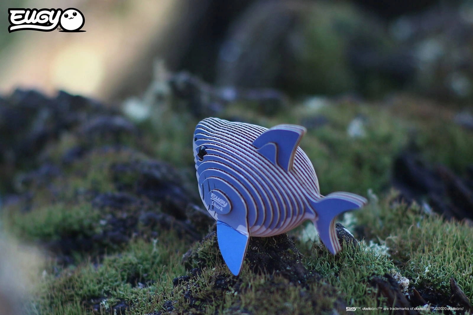 Puzzle 3D Układanka Rekin - Eko zestaw kreatywny dla dzieci 6 lat+, Eugy Kolekcja Eugy