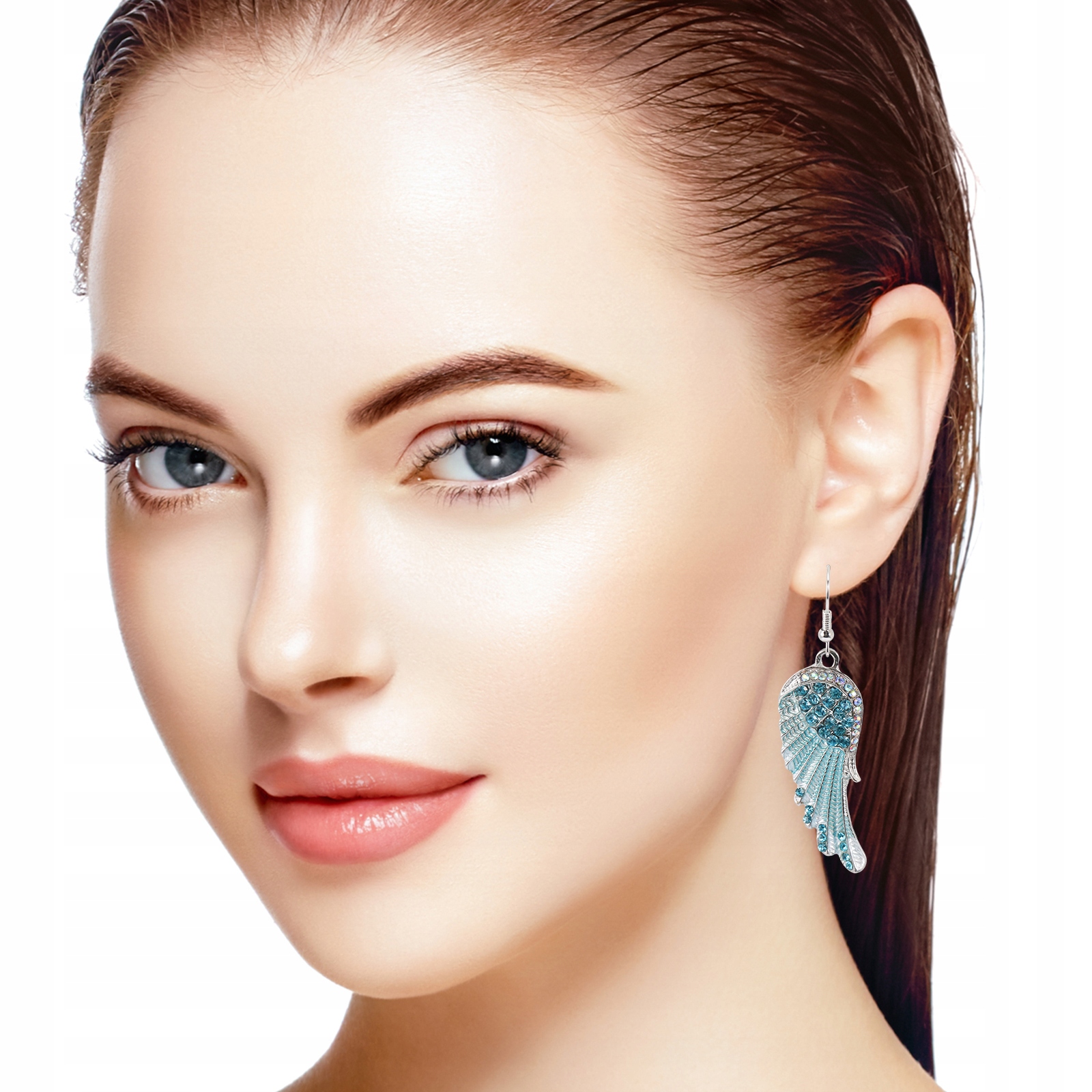 KOLCZYKI ANIOŁY DLA KOBIET KOLCZYKI DIAMENTOWE DLA KOBIET Marka bez marki