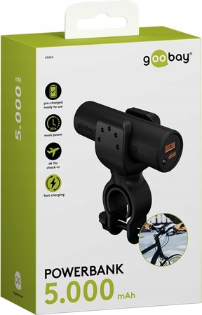 Powerbanka Goobay 5000 mAh pro Led kolo Qc Pd Usb-c