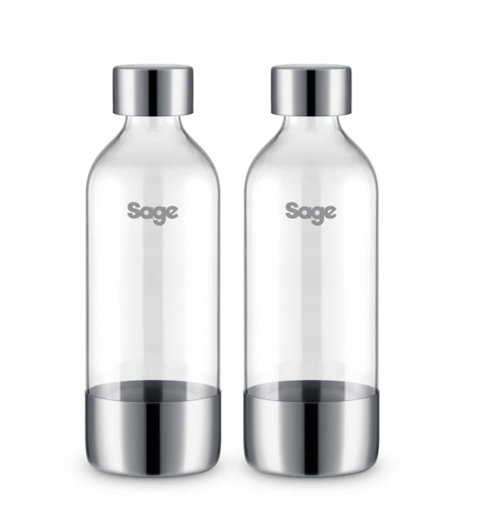 Sage Butelki do saturatora SCA002BSS 0,6l 2 sztuki