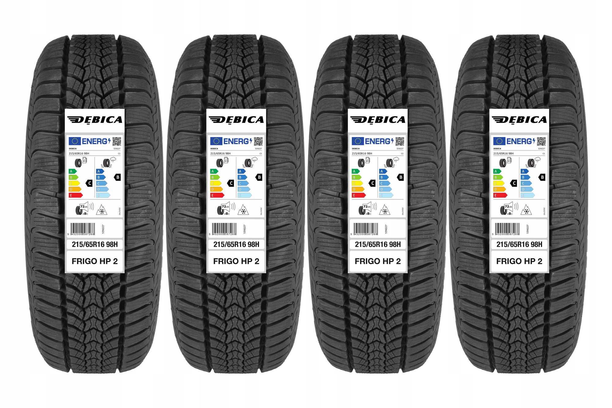 

4 Opony zimowe 215/65R16 Dębica Frigo Hp 2