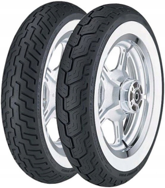 150/80B16 DUNLOP D404 71H TT WWW TYŁ BIAŁY BOK PAS OPONA TYLNA