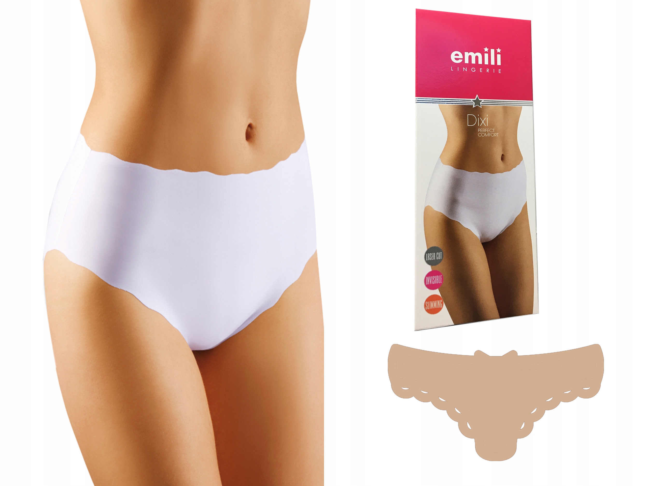

Dixi Figi LaserCut Wyszczuplające Emili beżowy 3XL