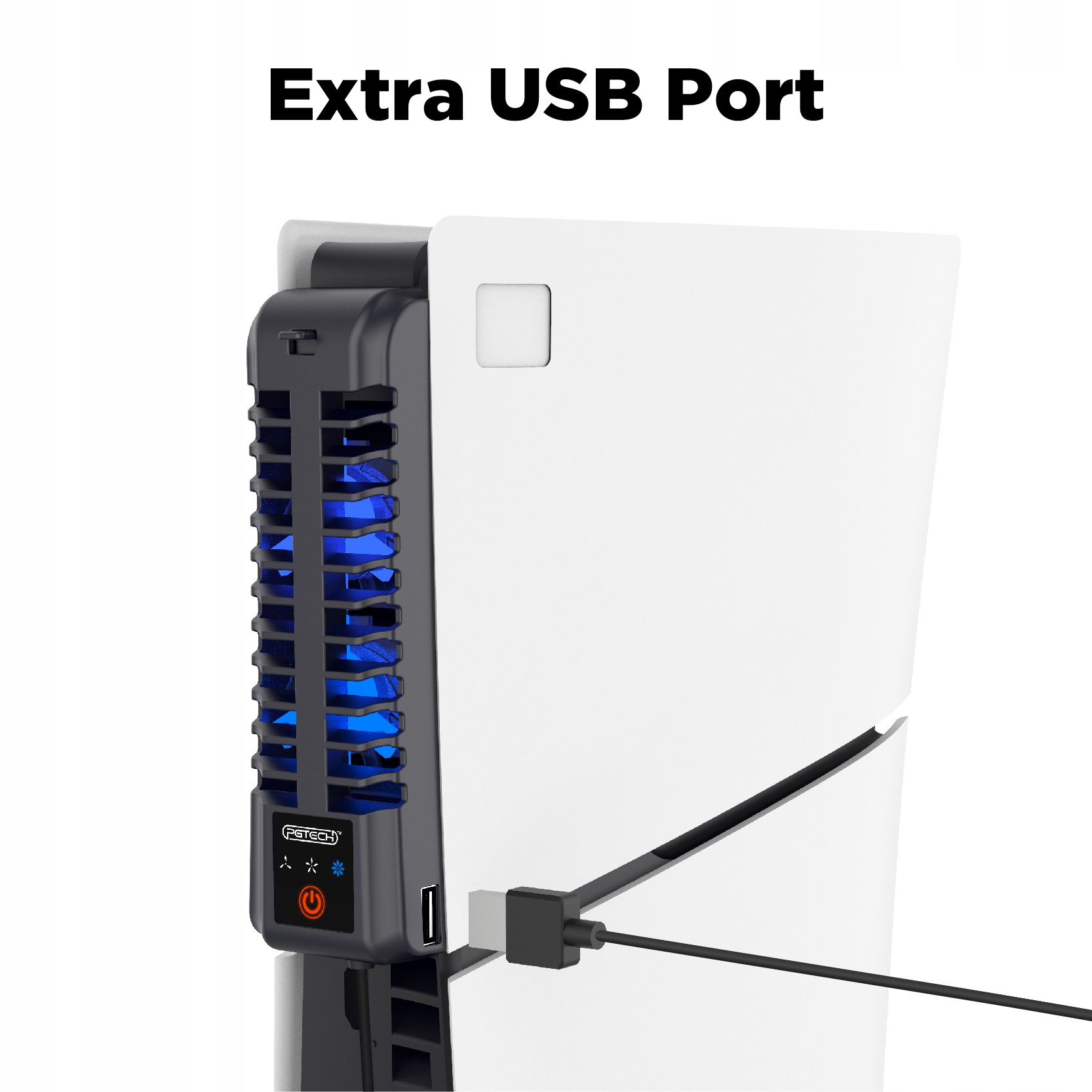 WENTYLATOR CHŁODZĄCY + USB DO PLAYSTATION 5 SLIM 2023 PS5 Slim WENTYLATOR CHŁODZĄCY Kod producenta GP-522