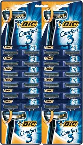 Jednorazowe maszynki do golenia BiC Comfort 3 Pivot karta