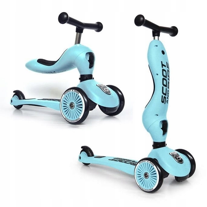 Scootandride Jeździk i hulajnoga 2w1 Highwaykick 1 Blueberry 1-5 lat