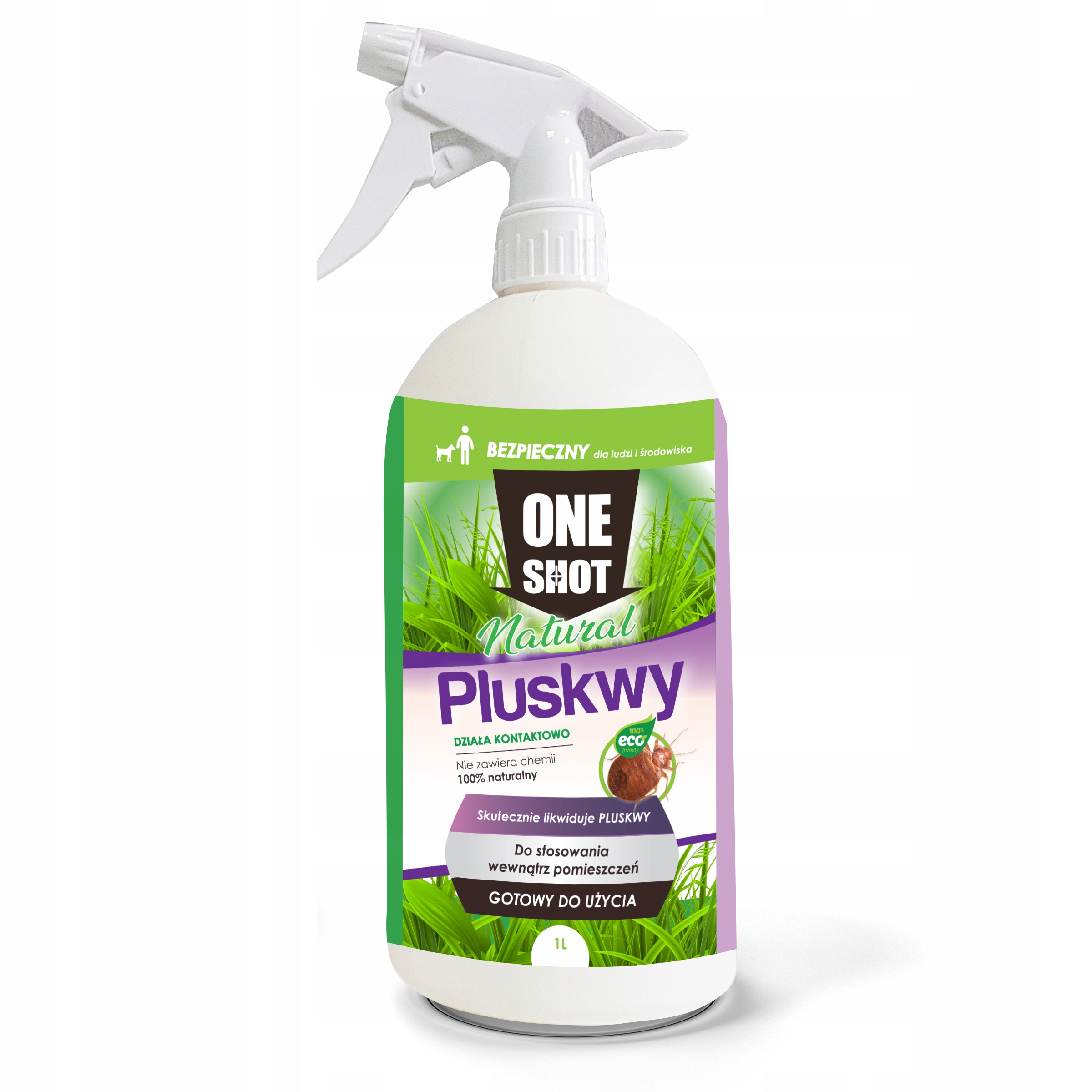 

OneShot Pluskwy Oprysk Środek Gotowy Do Użycia 1L