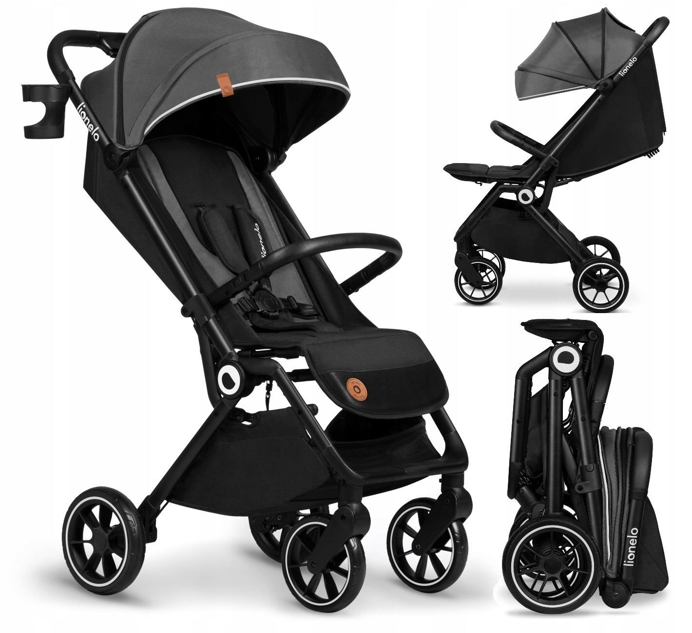 Wózek Spacerowy Lionelo Cloe Lekka Kompaktowa Spacerówka Do 22 kg