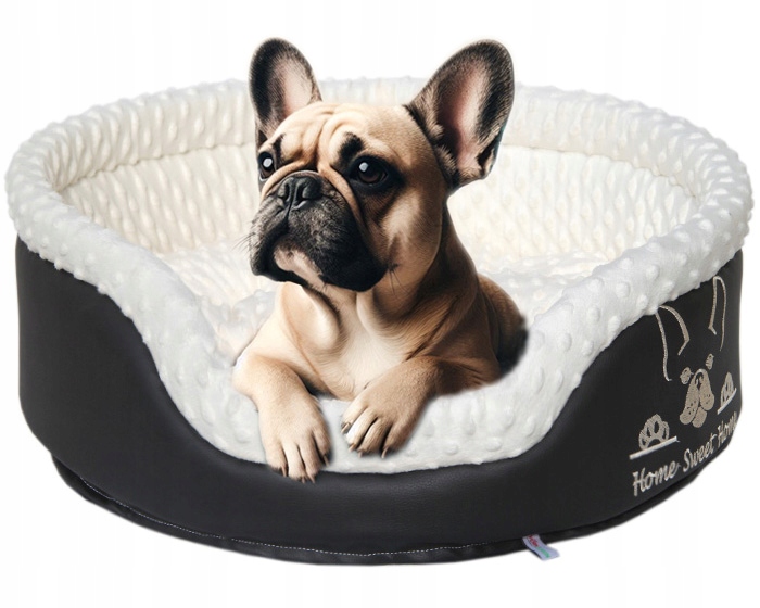 Levně Kotec pelíšek potah lůžko na spaní pro psa francouzský buldoček mops ⌀65 cm