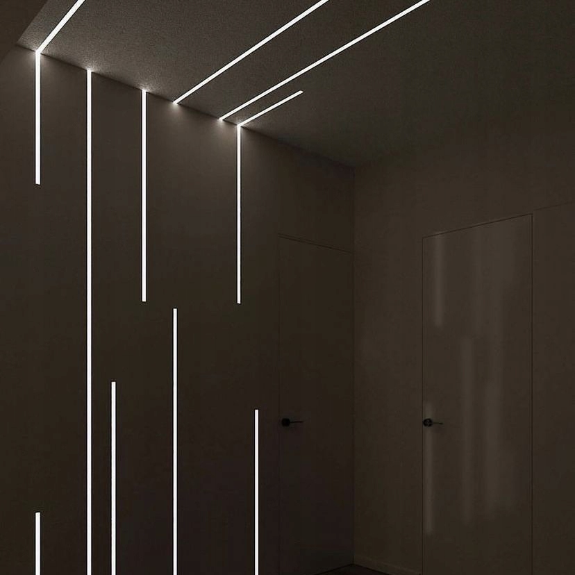 Profil LED aluminiowy do płyt GK gipsowych wpuszczany 2m regips szeroki Kolor srebrny