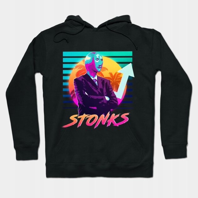 Stonks, Dank memes, vintage v1 Hoodie 13445423336 - Allegro.pl