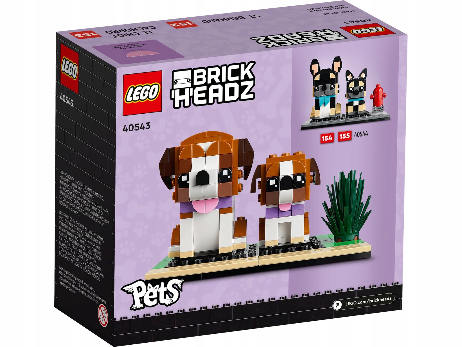 LEGO BrickHeadz - Bernardyn 40543 Wiek dziecka 10 lat +