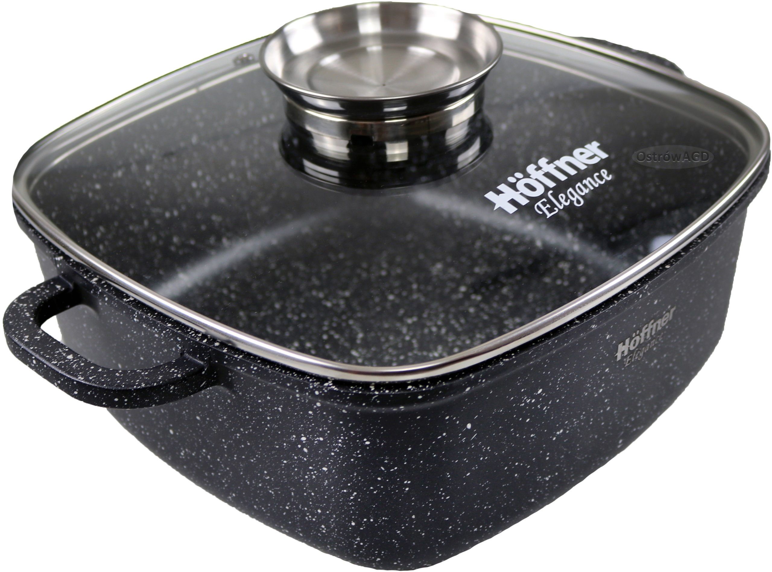 Zestaw garnków Hoffner Elegance 6 el. brytfanki brytfanka garnki garnek Kolor czarny