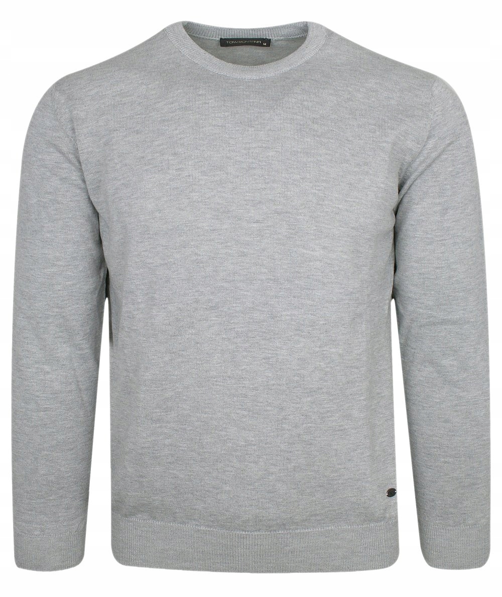 Pánský svetr U-Neck popelavý XL