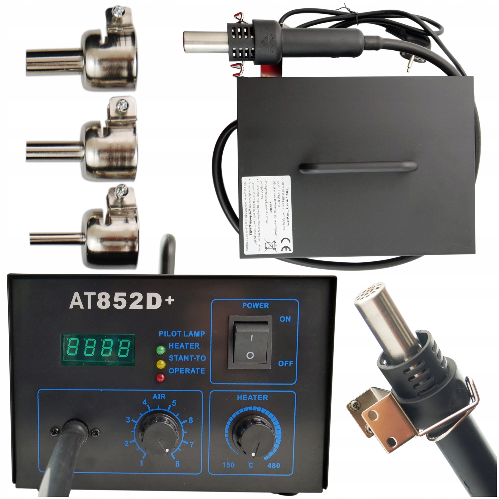 Svářečka plastů AT852 D+ pro svařování plastů