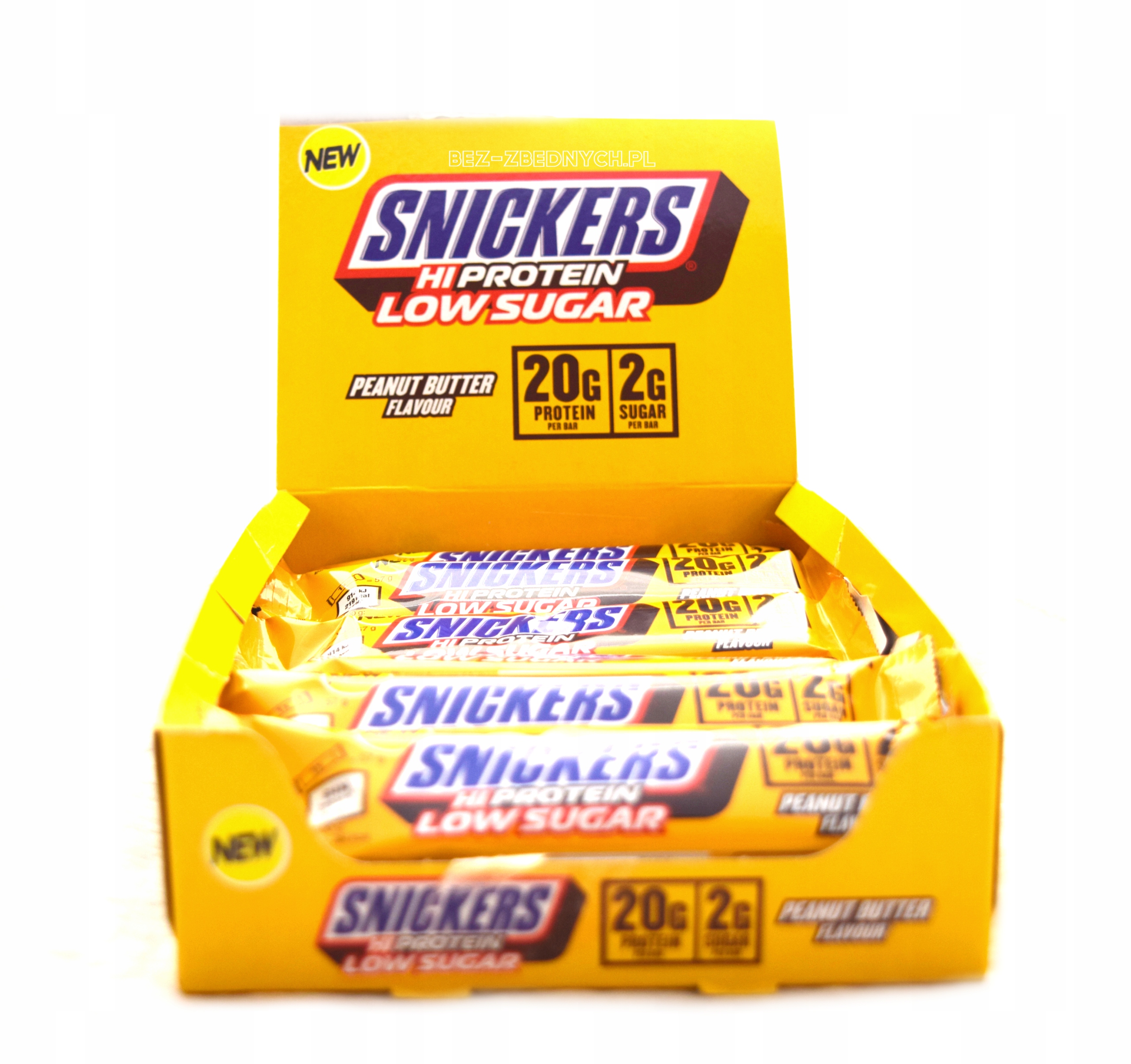 Snickers HiProtein Low Sugar Peanut Butter Bar 57g Baton Białkowy Masło Orz