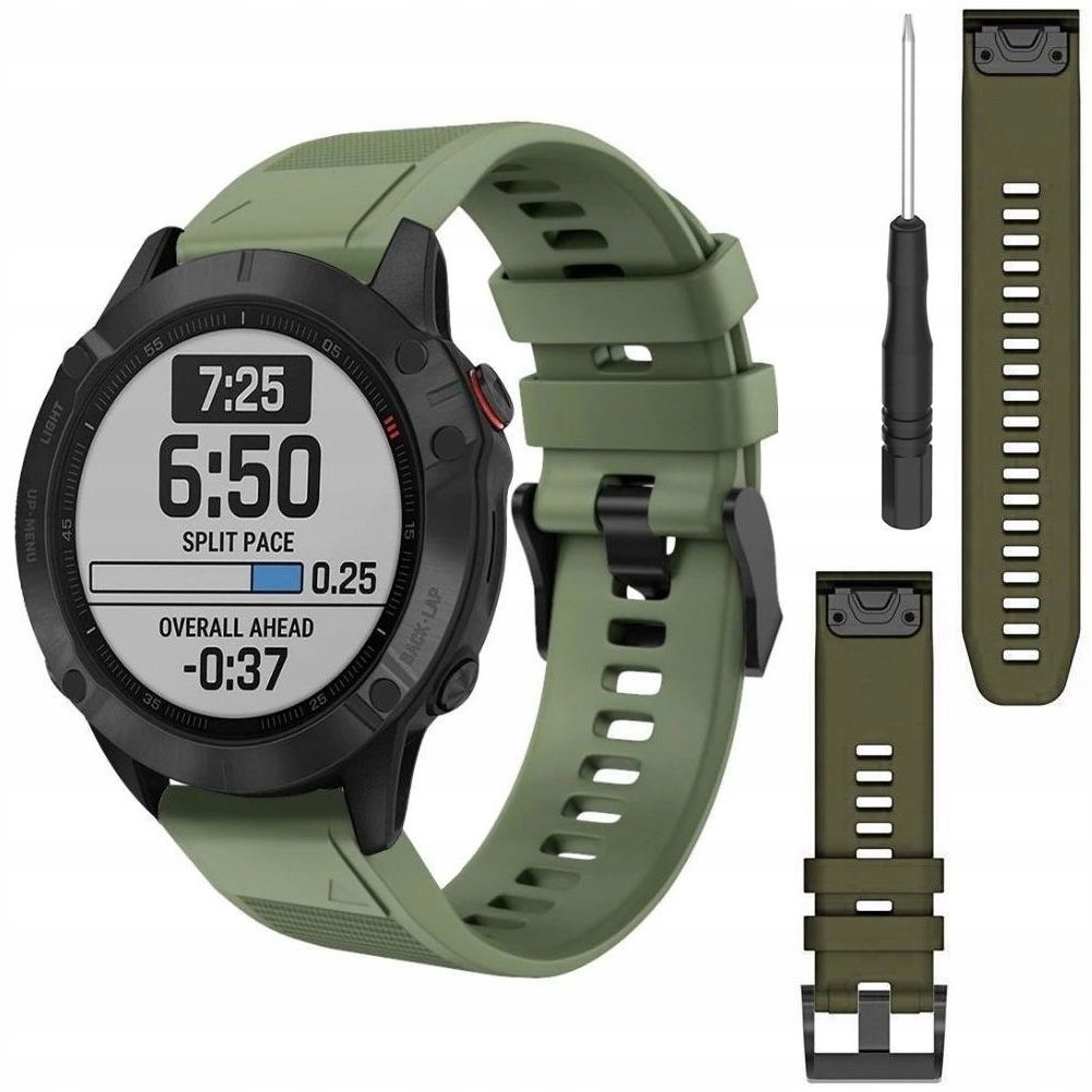 

Pasek Silikon do Garmin Instinct Solar, Green