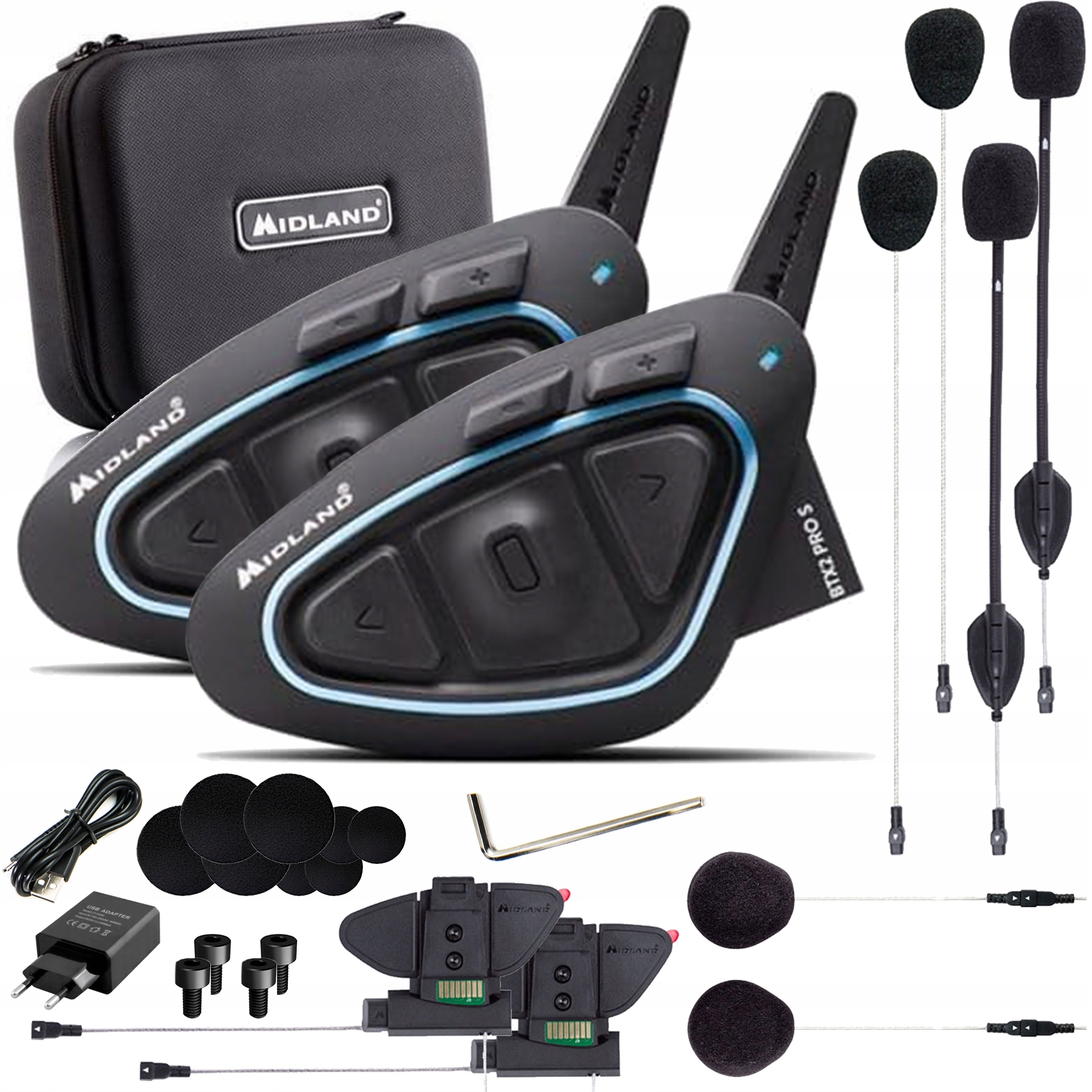 

Midland BTX2 Pro S Hi-Fi Intercom Bluetooth 2 kask