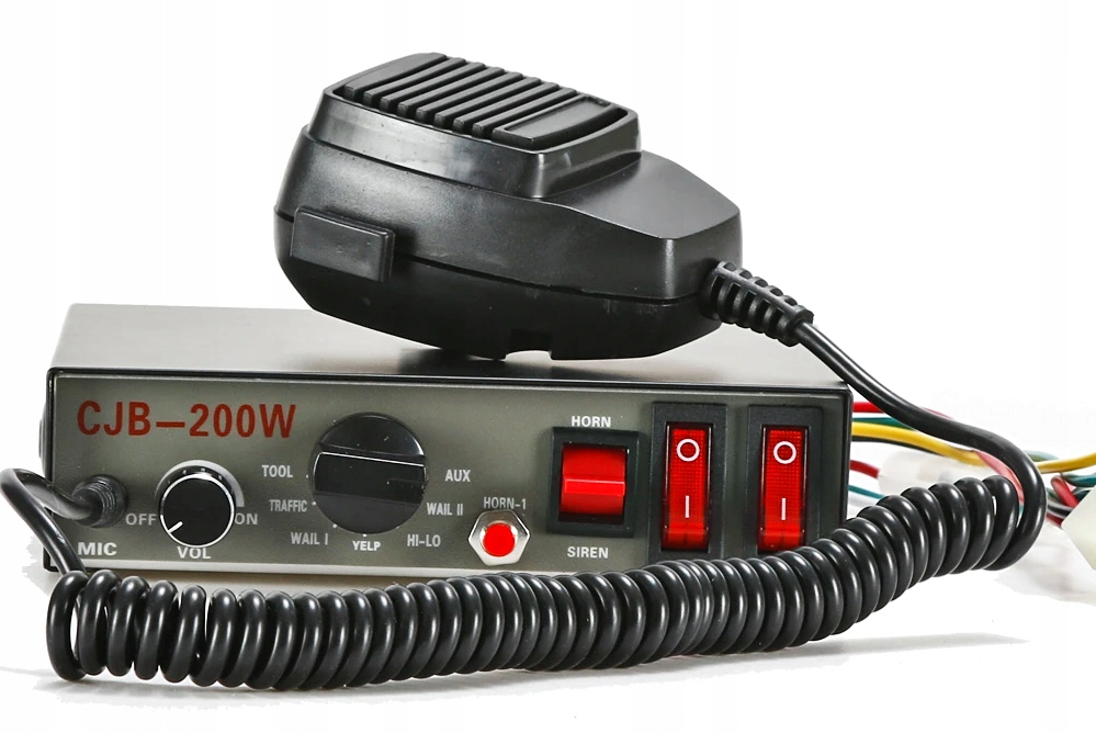 SYRENA MEGAFON KLAKSON 200W 9 TONÓW FANFARA POLICJA STRAŻ GŁOŚNA 130dB Typ samochodu 4x4/SUV Niezdefiniowany Samochody dostawcze Samochody kempingowe Samochody osobowe